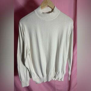 Off-White Crewneck Sweater - Classic Lightweight, Size S